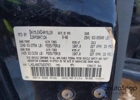 2007 Jeep Liberty Sport from USA, damaged, VIN 1J4GL48K77W537971